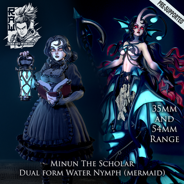Minun The Scholar - Dual Form (Mermaid) Mini image