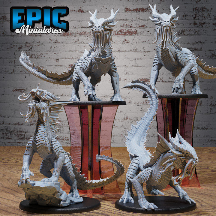 Guard Drake Gold Set / Legendary Dragon / Mountain Encounter / Magical Mount Beast / Dragonborn / Draconic Army image
