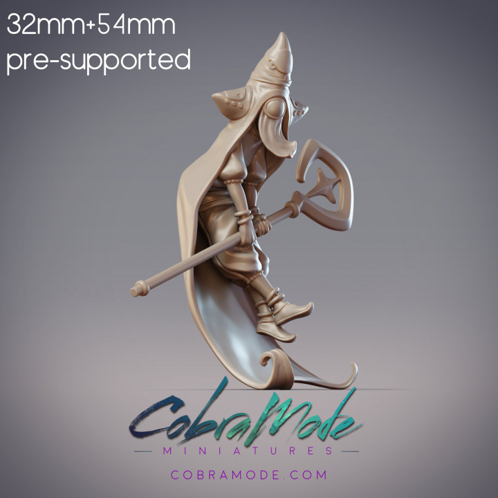 3D Printable Gravity Mage - Thuraya, Tannit Geometer (Pre-Supported) by ...