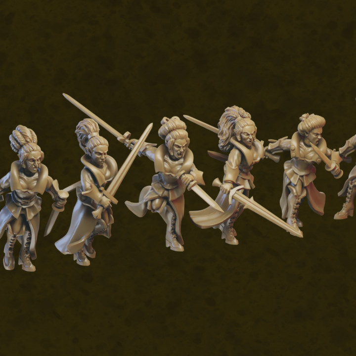 Vampire Infantry miniatures (32mm, modular) image