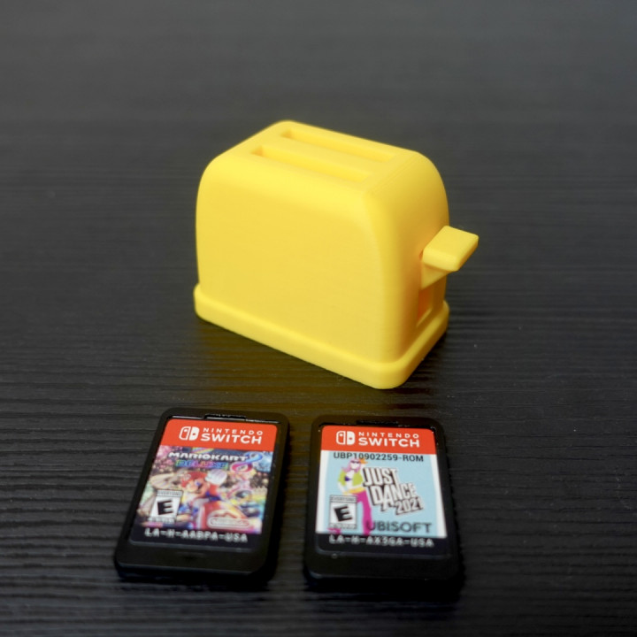 3D Printable Mini Toaster (Nintendo Switch Games) by MysticMesh3D