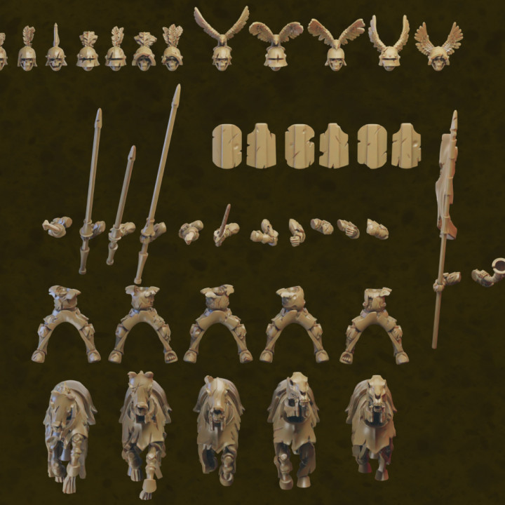 Revenant Cavalry miniatures (32mm, modular) image