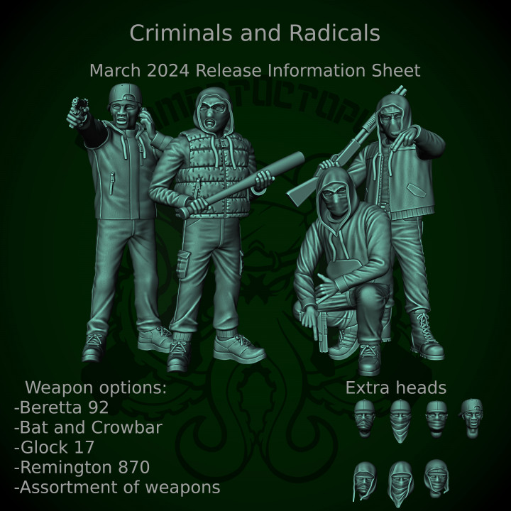 Patreon pack 31 - March 2024 - Criminals and Radicals image