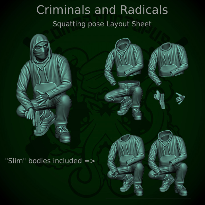 Patreon pack 31 - March 2024 - Criminals and Radicals image