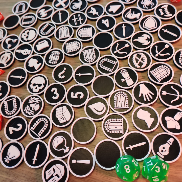 3D Printable Dungeons & Dragons Fantasy RPG Tokens – Pack One by ...