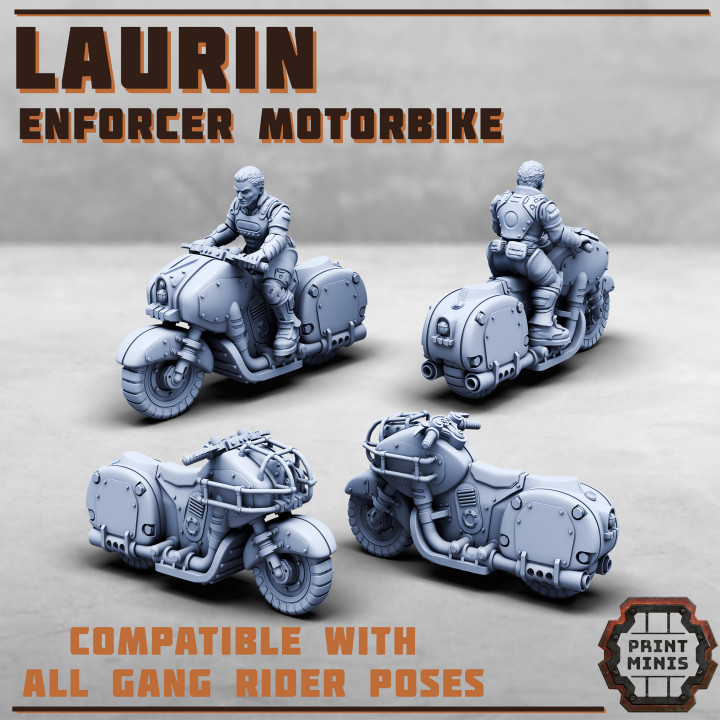 The Laurin - Enforcer Motorbike w/ rider