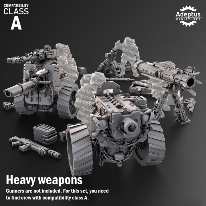 Heavy Weapons - Design Option 2. Renegades and Heretics. Compatibility class A. image