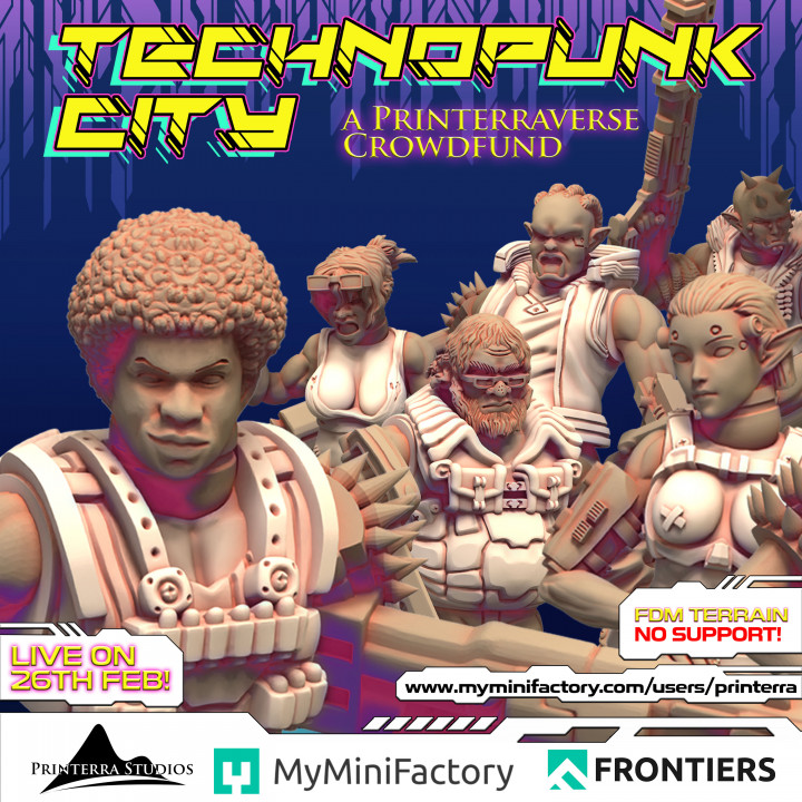 050 TechnoPunk City - STRETCH GOALS's Cover