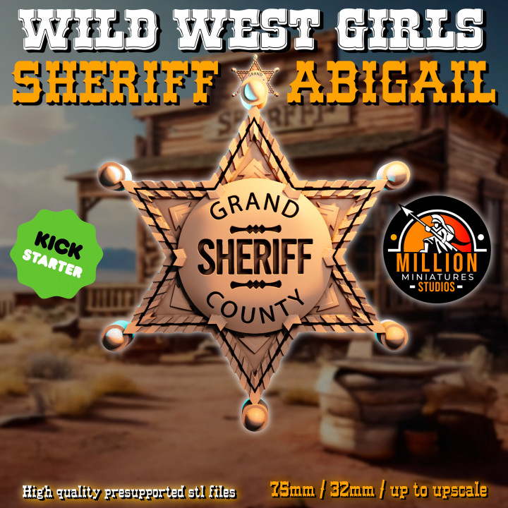 Sheriff Abigail Badge, Knife, Revolver & Winchester