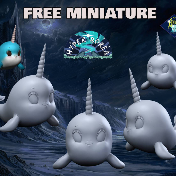 Baby Narwhal FREE image
