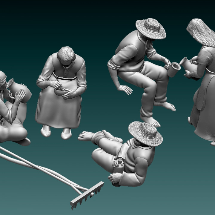 3D Printable Workers Peasants Rest By Tishchenkov Dmitrii