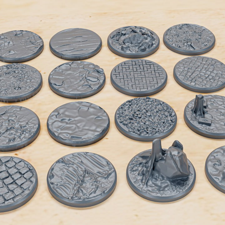 16 BASES for Bolt Action infantry (diameter 25mm) (scale 1:56)'s Cover