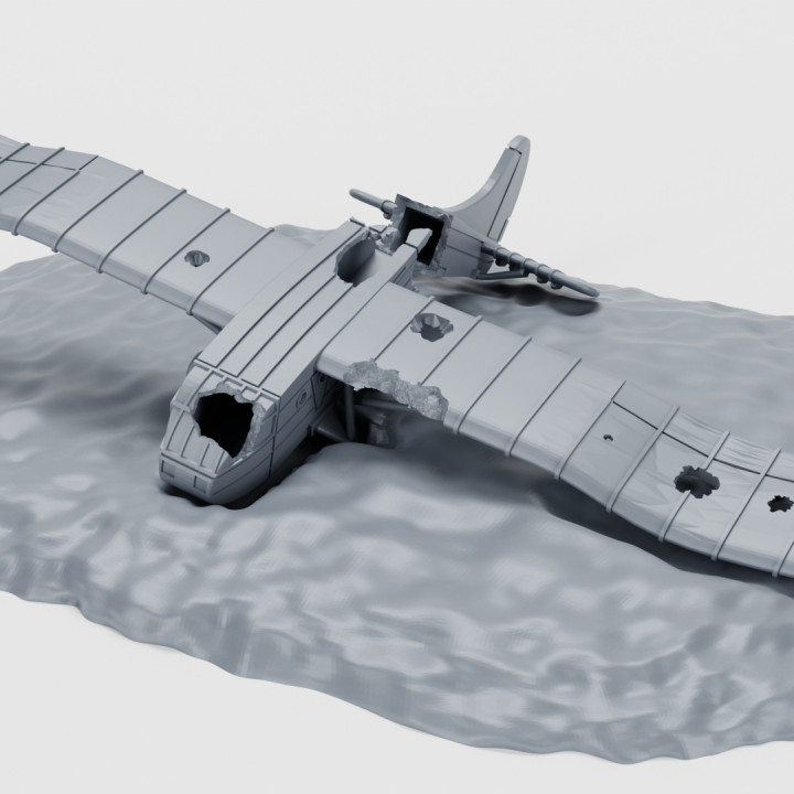 Crashed Glider Waco CG-4A - Hadrian (WW2, scale 1:200) image