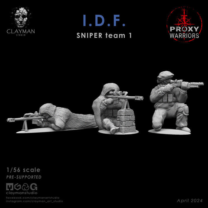 IDF SNIPER Team 1 – 1/56 scale image