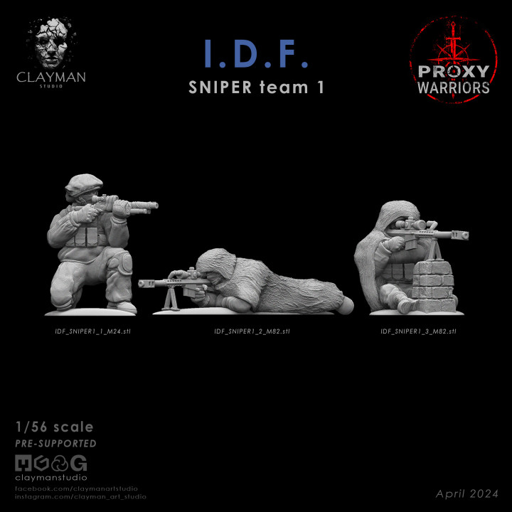 IDF SNIPER Team 1 – 1/56 scale image