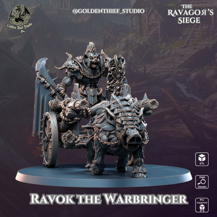 Ravok The Warbringer - Ravagors (Modular Hands)