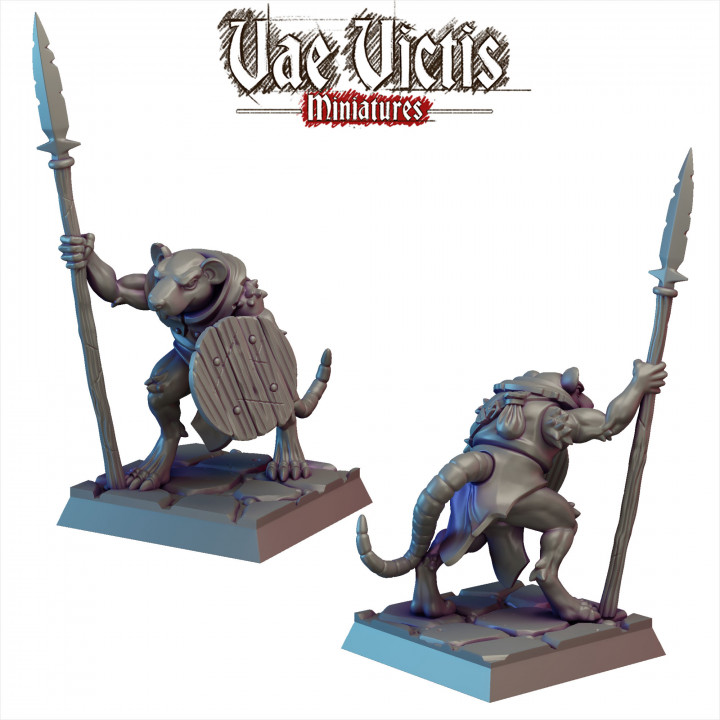 3D Printable Prebuilt Ratfolks warband [PRE-SUPPORTED] by Vae Victis ...