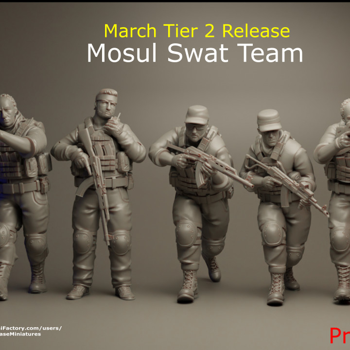 TurnBase Miniatures: Wargames- Mosul SWAT Team image