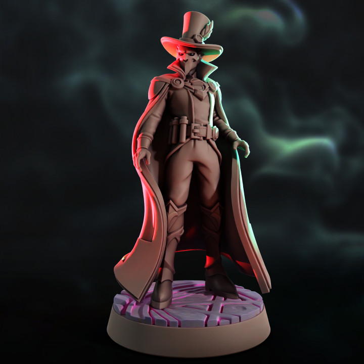 Masked Highborn Noble Warlock | Tabletop D&D, RPG Mini image