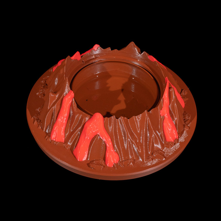 3D Printable Exploding Volcano by Stlflix