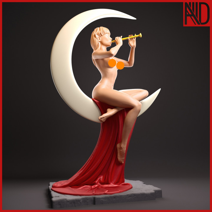 Elf and the moon