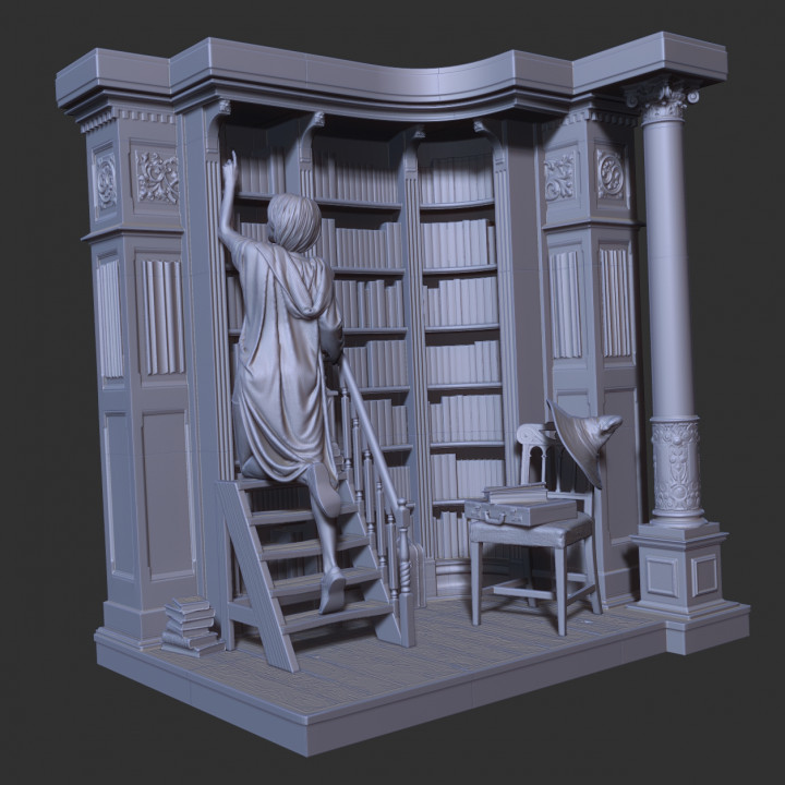 3d printable library bookends by aronon