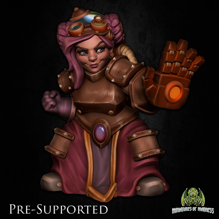 Violet Warmshake [PRE-SUPPORTED] Female Dwarf Artificer Engineer