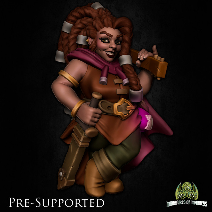 Mevina Steelfall  [PRE-SUPPORTED] Female Dwarf Bard