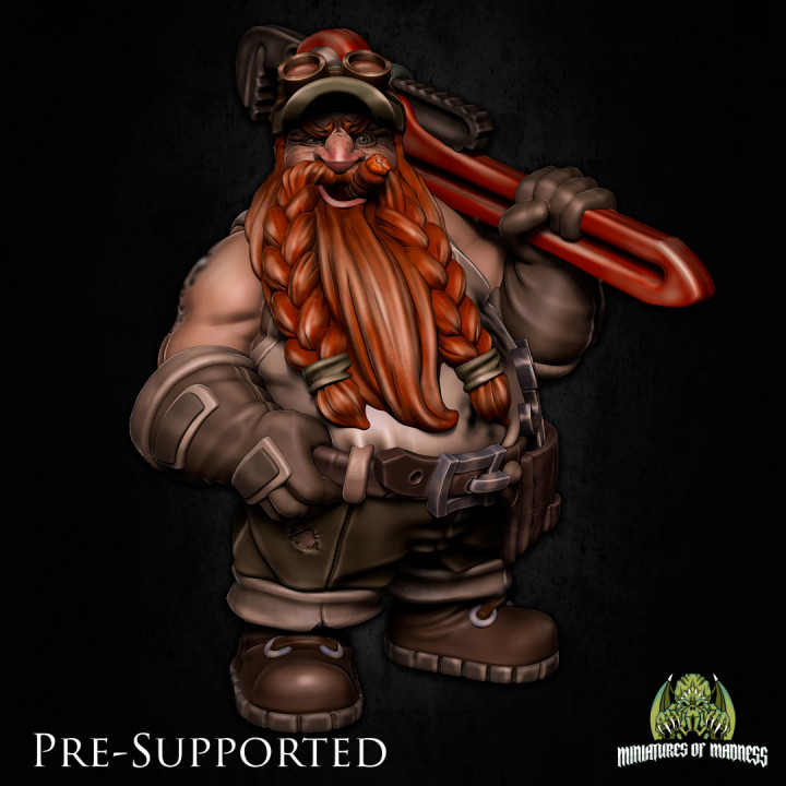 Thomyr Hardspring  [PRE-SUPPORTED] Dwarf Artificer Engineer