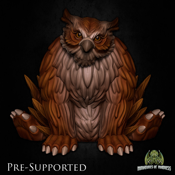 3D Printable Owl Beast Set [PRE-SUPPORTED] by Miniatures of Madness