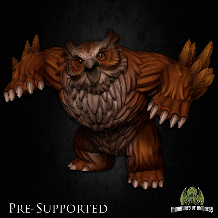 3D Printable Owl Beast Set [PRE-SUPPORTED] by Miniatures of Madness