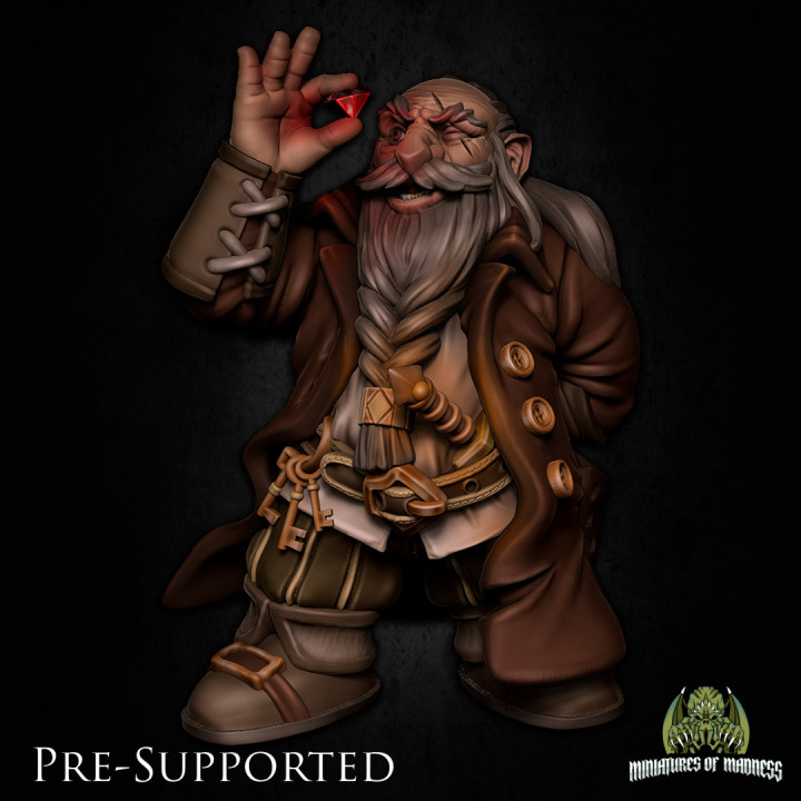 Rufus Trickyeyes  [PRE-SUPPORTED]  Dwarf Merchant