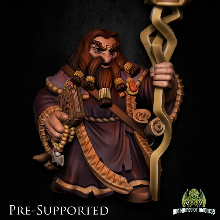 Tordrus Vadnir  [PRE-SUPPORTED]  Dwarf Wizard Cleric