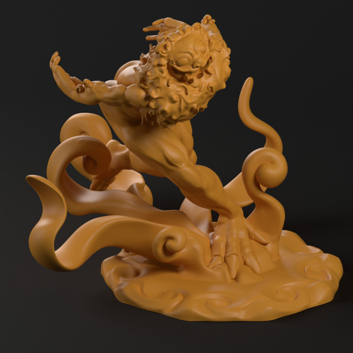 LION RUNNING SCULPTURE