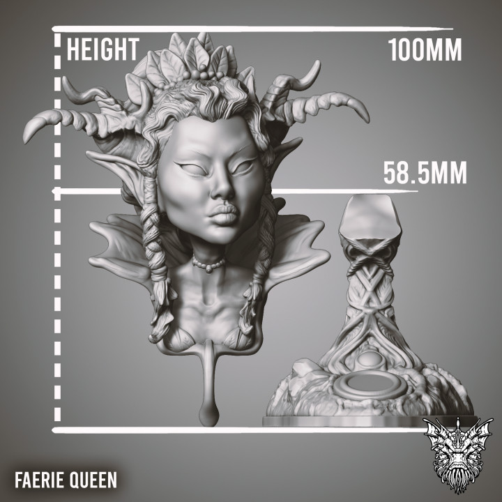 3D Printable Faerie Queen - Statue by Maelstrom Makers