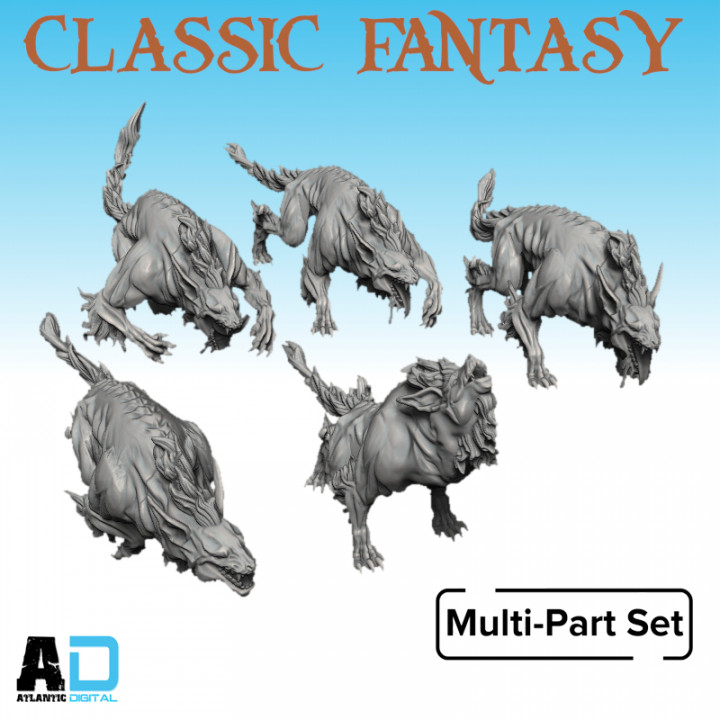 Classic Fantasy Wild Wargs image