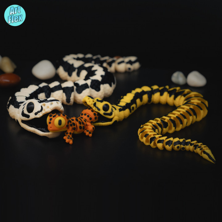 Articulated Ball Python STL and 3MF