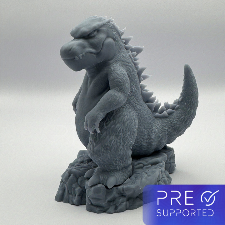 3D Printable Chibi Kaiju / Zilla by Piktion Collective