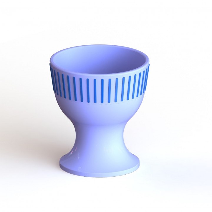 3D Printable Egg Cup Oslo by NerdCorner