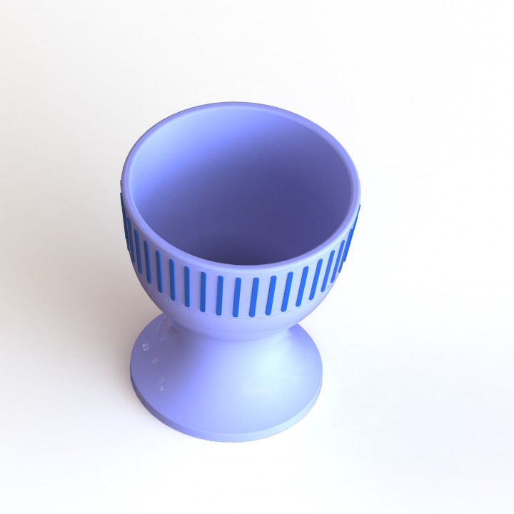 3D Printable Egg Cup Oslo by NerdCorner