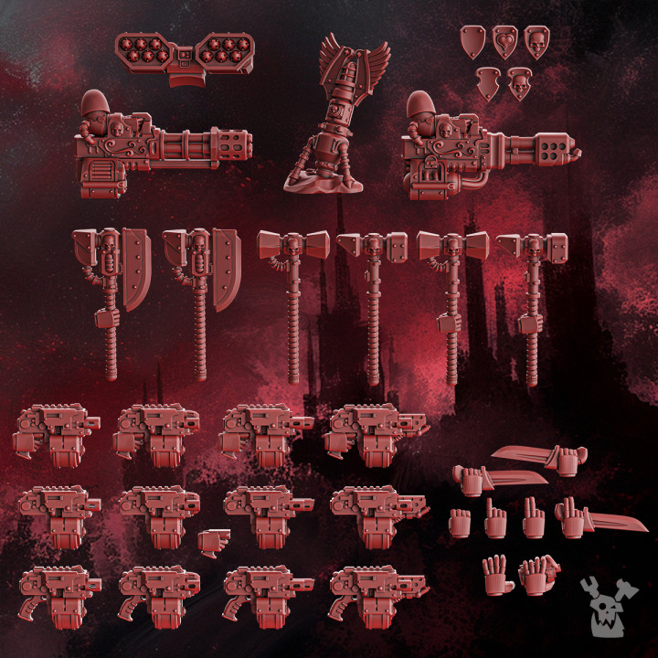 Crimson Wings Destroyers Squad (build-kit & easy-to-build models) image