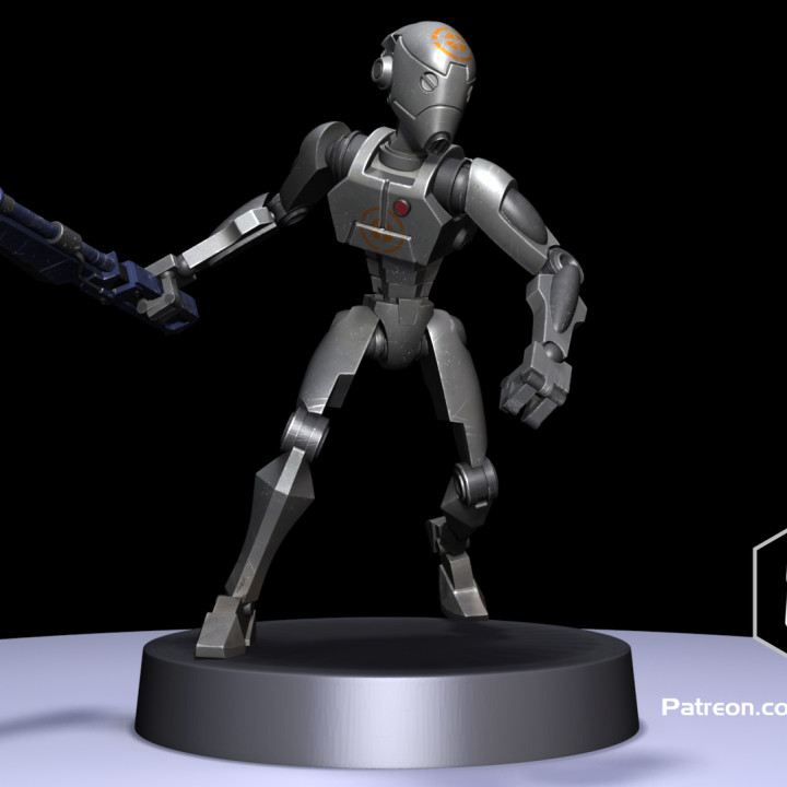 1:48 Scale Battle Droid Army - BX Commando Droids - 3D Print Files image