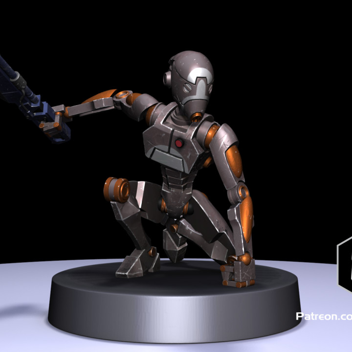 1:48 Scale Battle Droid Army - BX Commando Droids - 3D Print Files image
