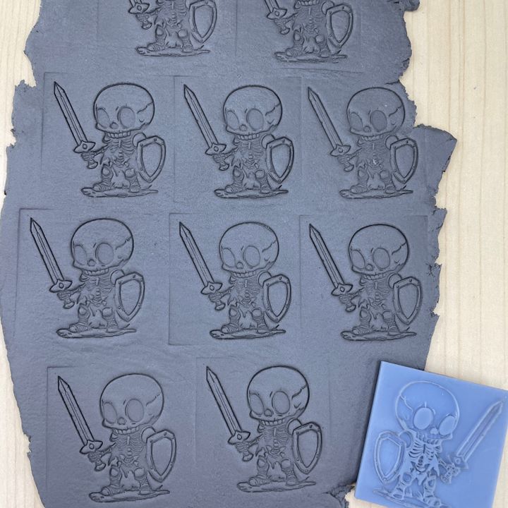 Skeleton Miniature Stamp and Cutter image