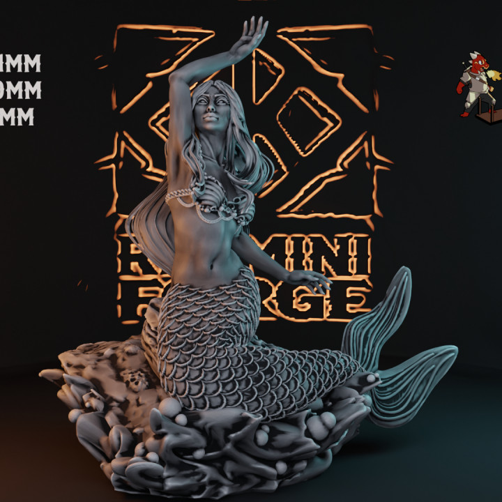 Pearl - (SFW) Mermaid Pose 1 - Clam Bra - Spicy Arts image