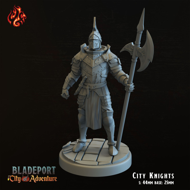 3D Printable City Knights by Crippled God Foundry