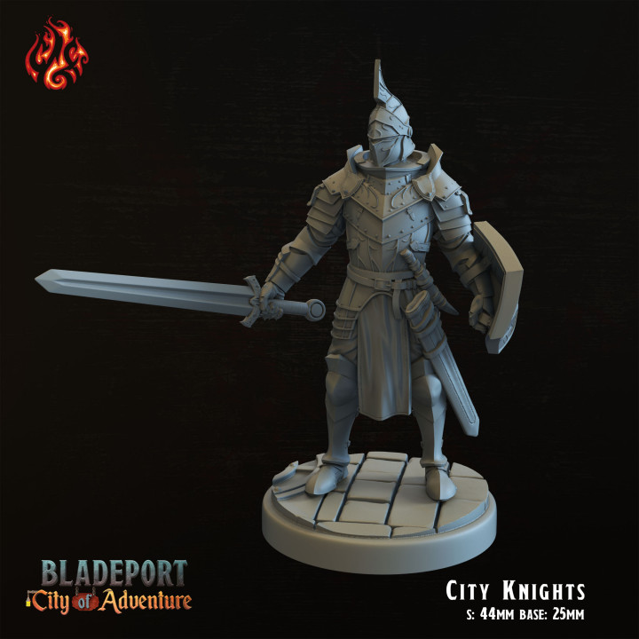 3D Printable City Knights by Crippled God Foundry