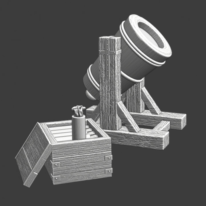 Medieval Mortar model set