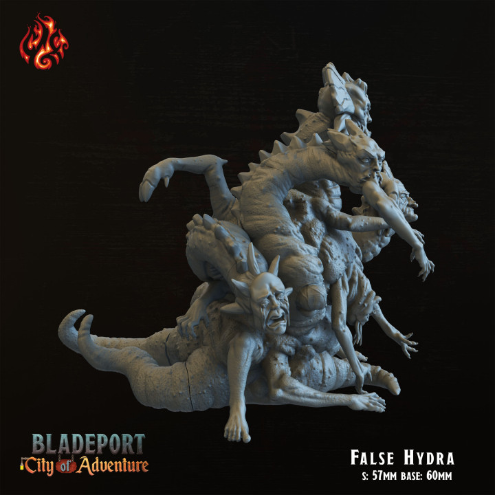 3D Printable False Hydra by Crippled God Foundry