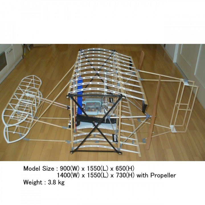 Wright Flyer 1903, Power Plant + Elevator and Rudder